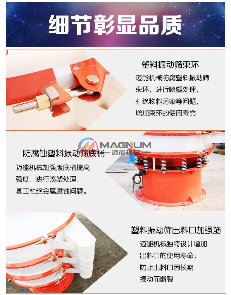 醋酸鈉塑料振動(dòng)篩細(xì)節(jié)圖